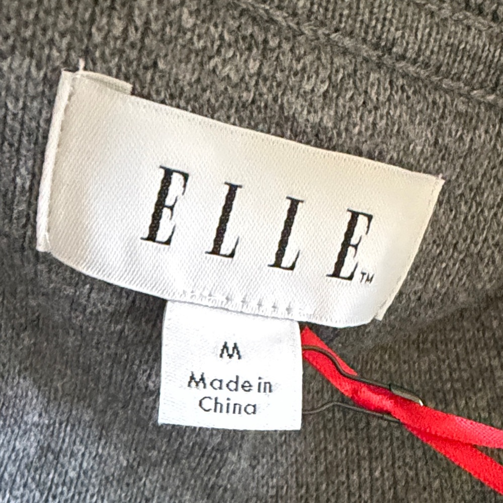 NWT Sleeveless Open Front Long Grey Knit Vest with Pockets - Picture 9 of 12